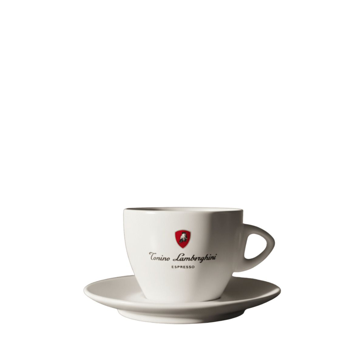 Italian Coffee Cup and Saucer - White Collection - Tonino Lamborghini