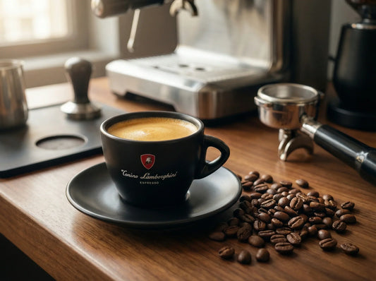 a luxury italian espresso cup in a fancy cafe in Bologna - how to choose the best espresso beans