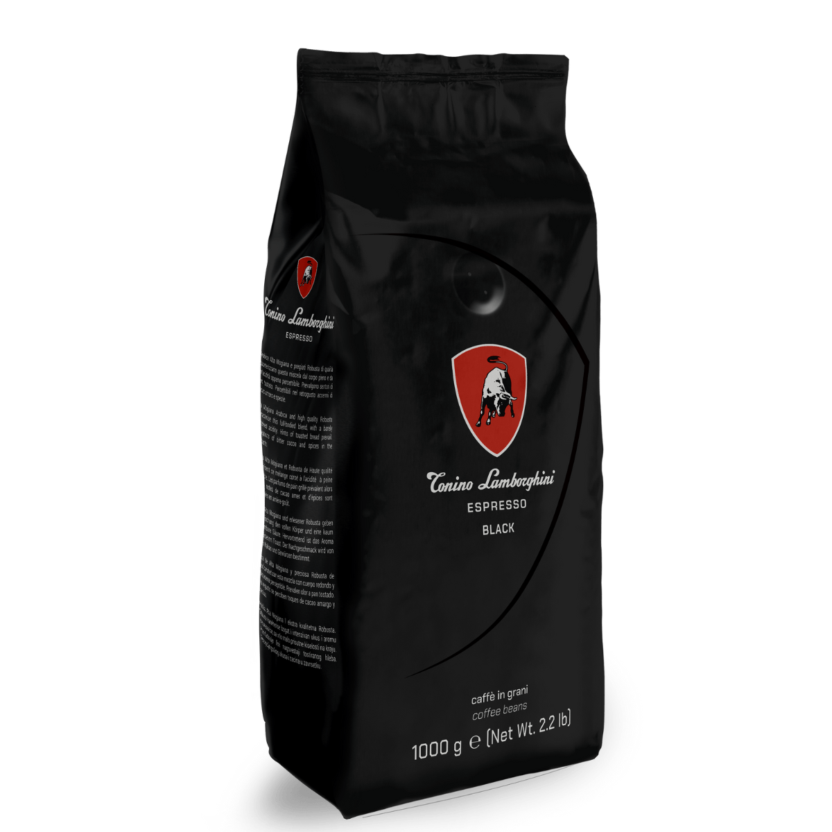 Tonino Lamborghini Whole Bean | Black | Medium Roast - Tonino Lamborghini