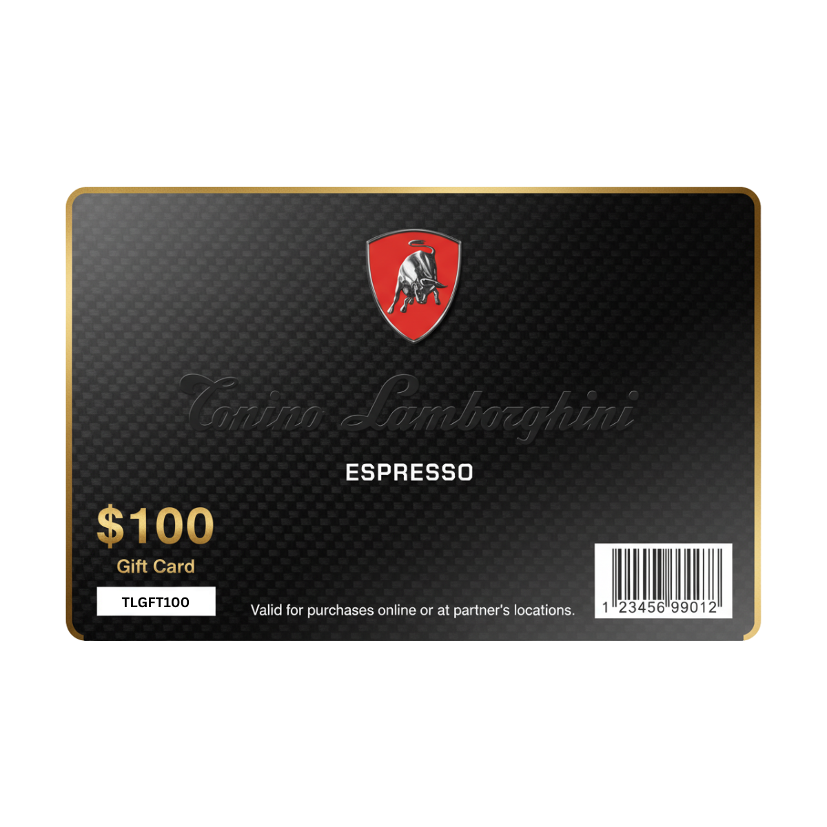 Tonino Lamborghini Digital Gift Card