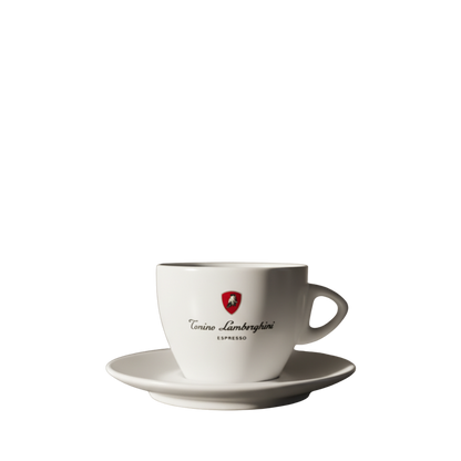 Cappuccino Cups and Saucers - White