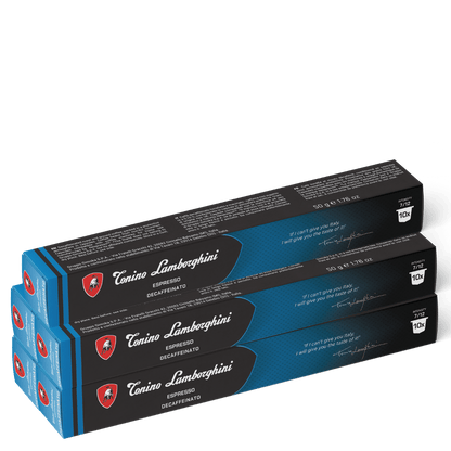 Tonino Lamborghini Decaf Coffee Pods-red-50 pods