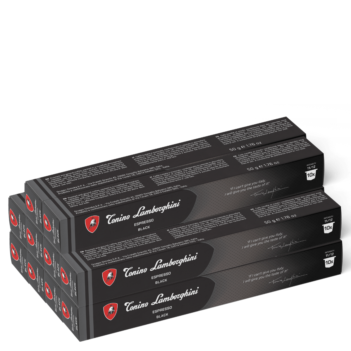 Tonino Lamborghini Coffee Pods-Black-100 pods
