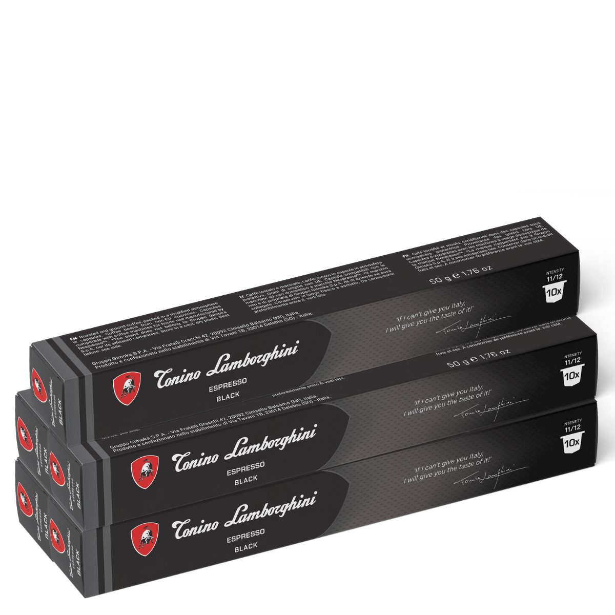 Tonino Lamborghini Coffee Pods-Black-50 pods