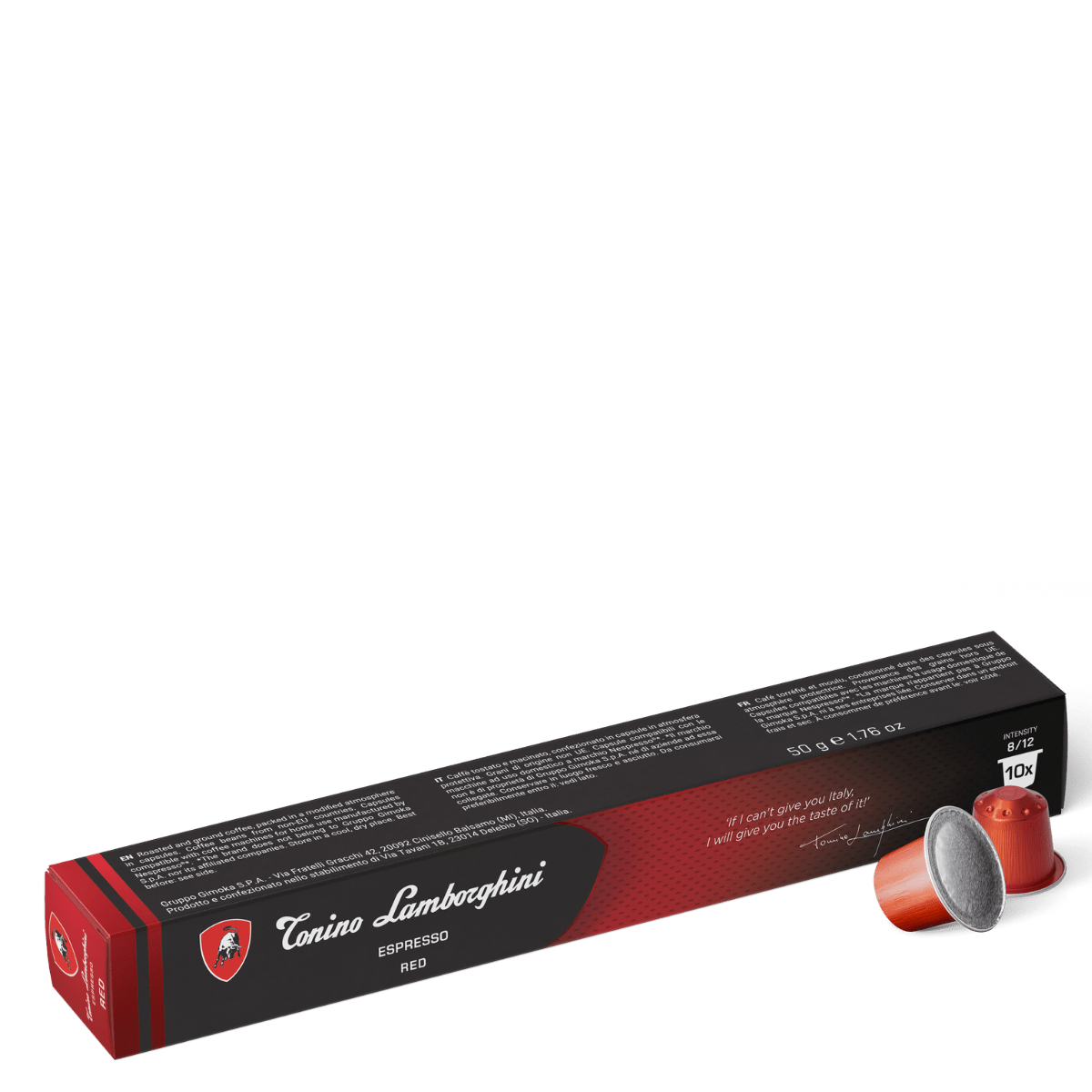 Tonino Lamborghini Italian Coffee Capsule-Red-Dark Roast