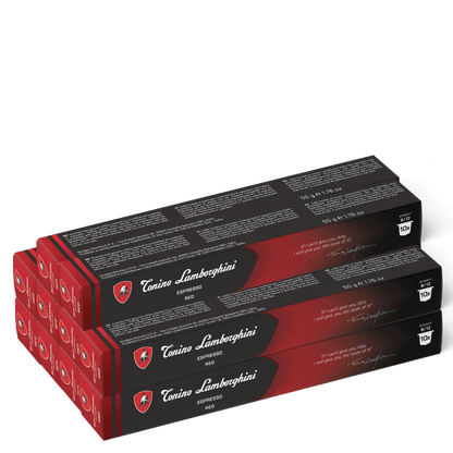 Tonino Lamborghini Coffee Pods-red-100 pods