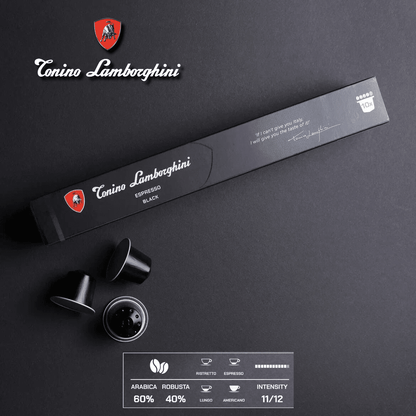 Espresso Capsules – Black | Nespresso Compatible - Tonino Lamborghini