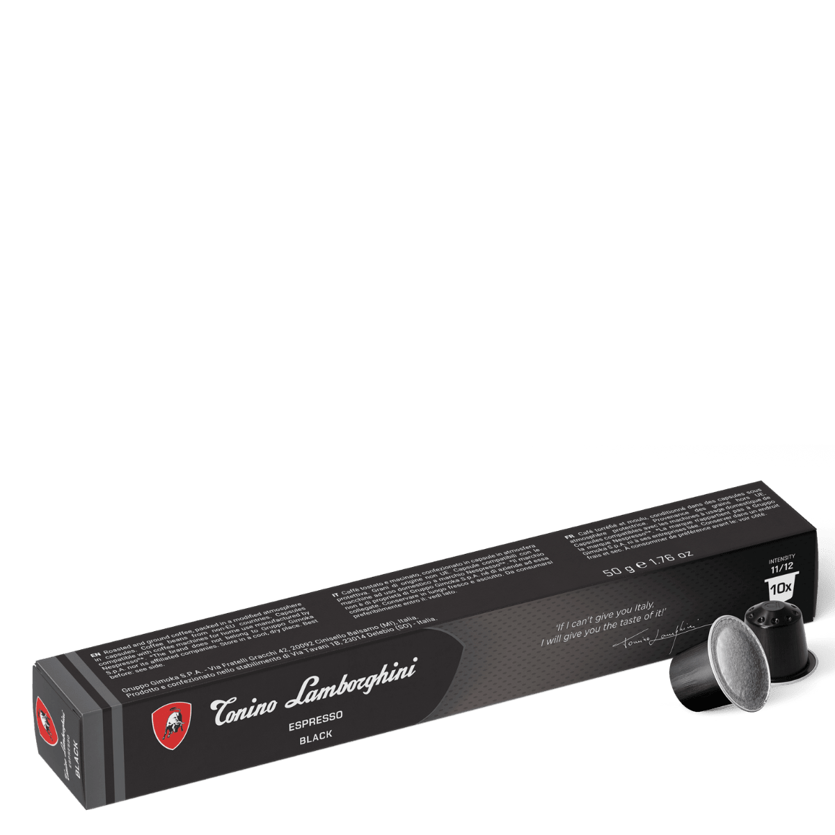 Espresso Capsules – Black | Nespresso Compatible - Tonino Lamborghini