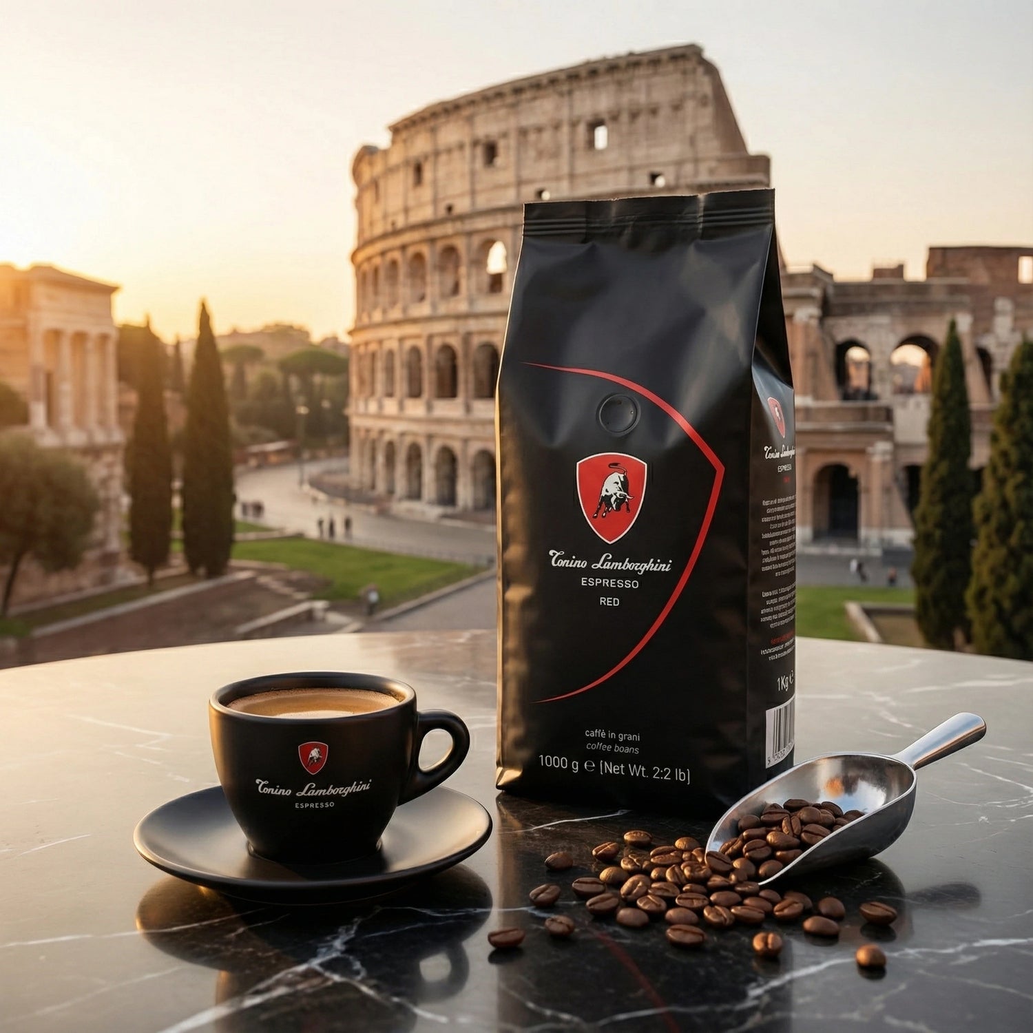 espresso beans - red blend