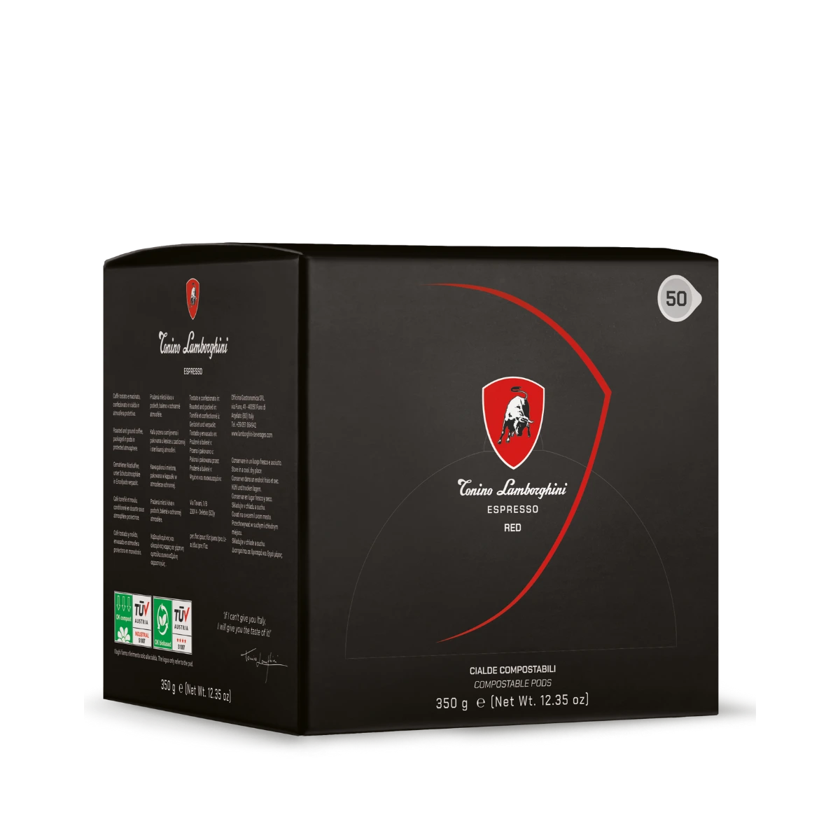 Tonino Lamborghini Espresso Pod, 50 Pack