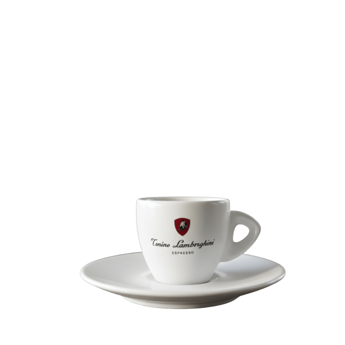 Italian Coffee Cup and Saucer - White Collection - Tonino Lamborghini
