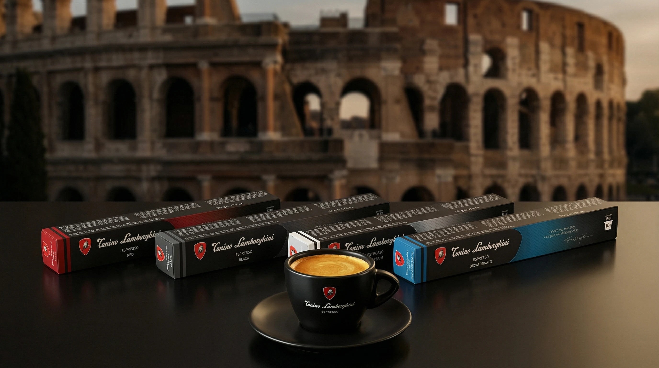 Tonino Lamborghini Nespresso compatible espresso capsules — Italian roasted luxury coffee pods Canada